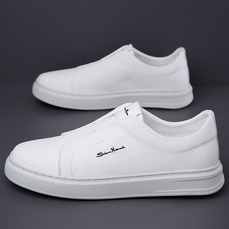 Sneakers with a casual style and anti slip lace up flat bottom with soft sole and soft surface can be easily kicked with one foot - Korvel