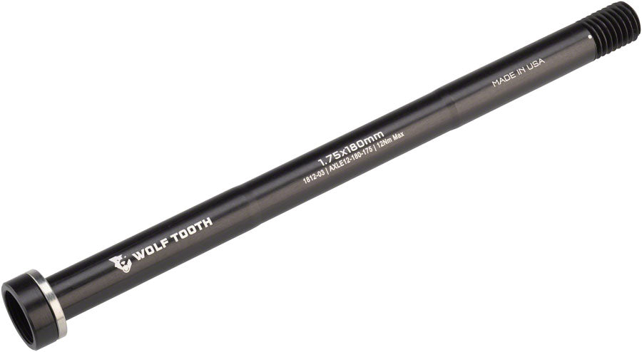Eje Thru Trasero Wolf Tooth - M12 1.75 x 180mm Negro