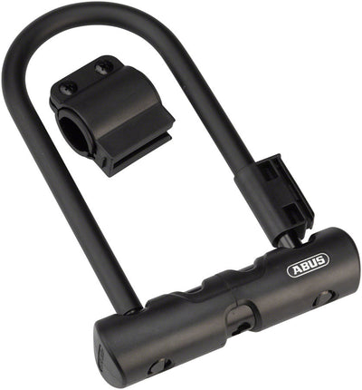 Abus Ultra 410 U-Lock - 3.9 x 7" Keyed Black with Bracket