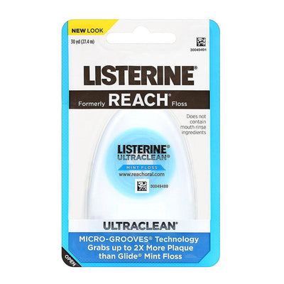 Listerine Ultraclean Mint Dental Floss - 30 Yards
