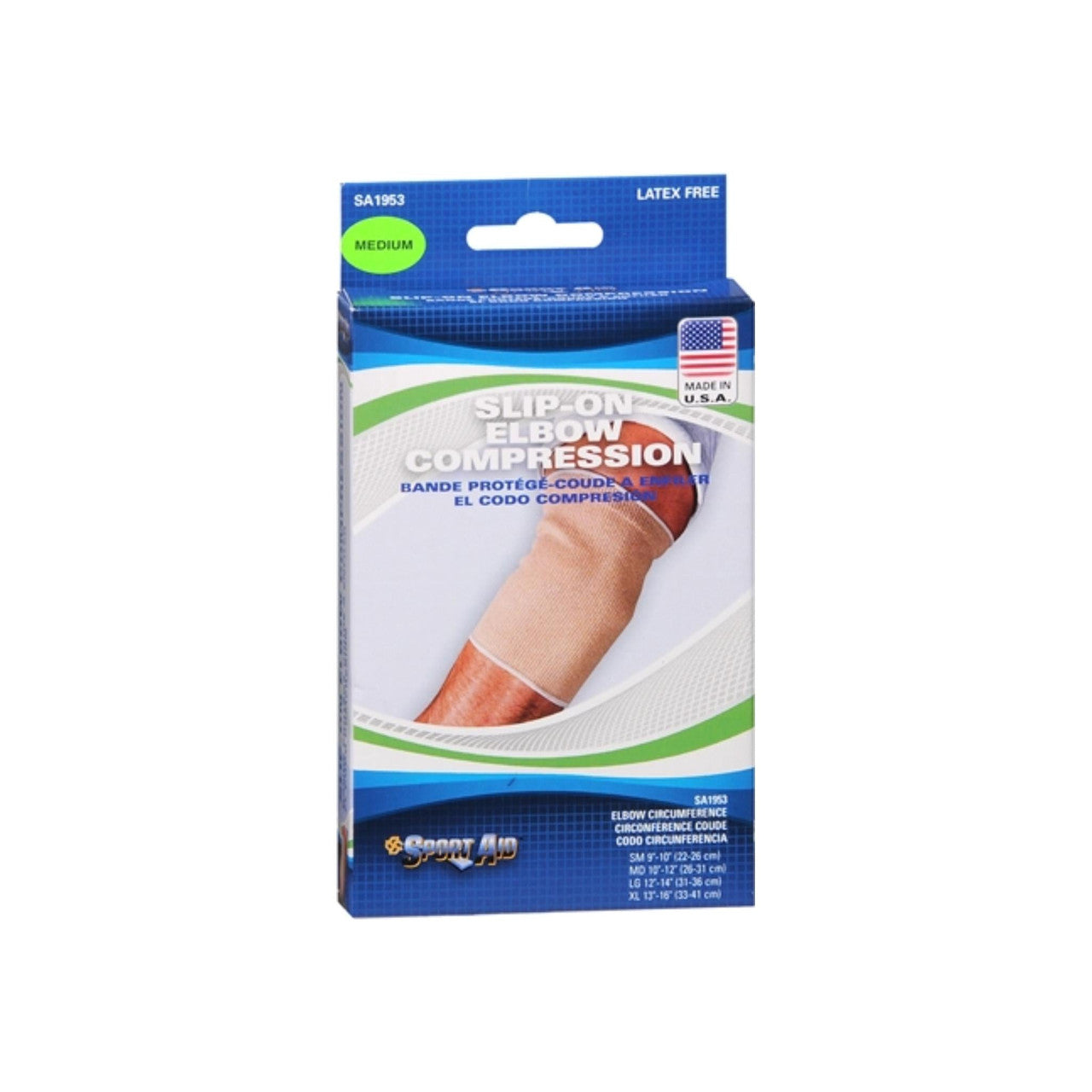 Soporte de Compresión para Codo Sport Aid Slip-On – Pequeño