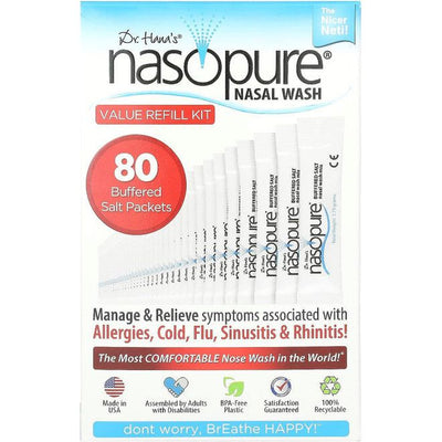Nasopure Nasal Wash Value Refill Kit - 80 Buffered Salt Packets