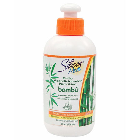 Acondicionador Sin Enjuague Nutritivo Silicon Mix Bambu - 8 Fl Oz