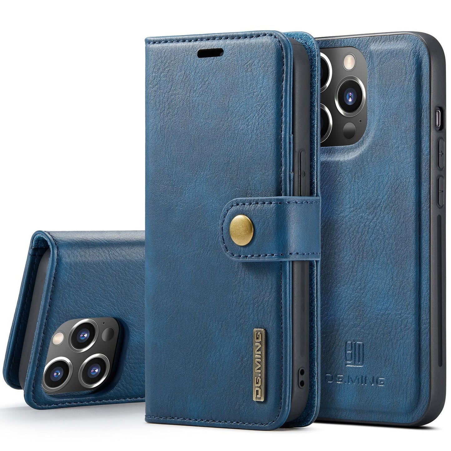 Coque de téléphone magnétique en cuir premium pour iPhone 14 Pro Max et 13 Pro Max