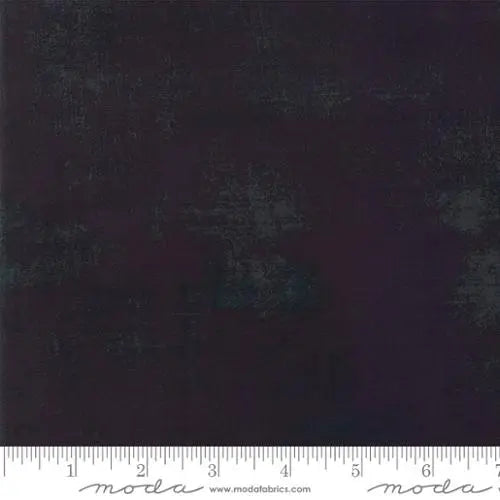 Black Grunge Basics Onyx Fabric - 44"/45" Per Yard