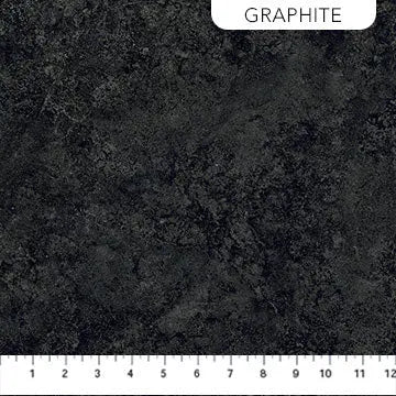 Tissu en coton gradations Stonehenge Quartz graphite noir