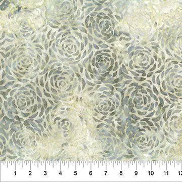Natural Grey Changes In Seasons Cotton Batik Fabric - 44"/45" Per Yard