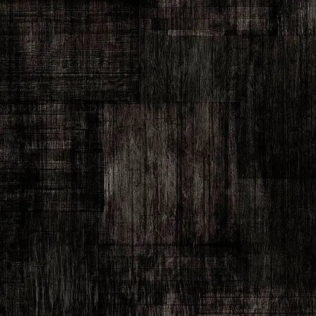 Tejido de Mezcla con Textura de Madera Negra - 43/44/45" por Yarda