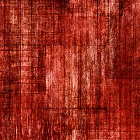 Tissu Blender Texture Bois Rouge - Coton Premium au Yard