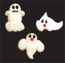 Mini Ghost Assortment - 180 Count Edible Decorations