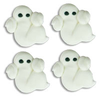 Edible Friendly Ghost Decorations - 168 pcs