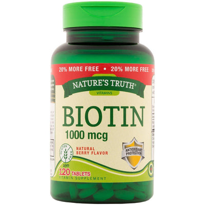 Biotine 1000 Mcg Tablettes de Nature's Truth - Qualité Premium