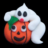 Caras de Glaseado de Calabaza y Fantasma - Decoraciones Comestibles