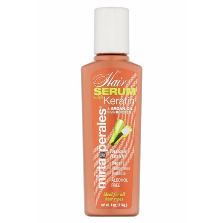 Sérum capillaire Mirta De Perales avec kératine et huile d'argan - 4 oz