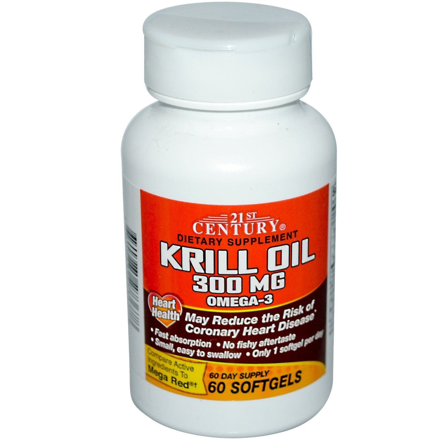 Huile de krill 21st Century® – 350mg – 60 gélules molles