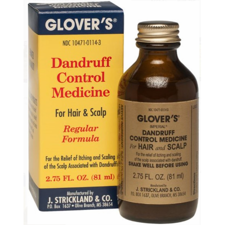 Medicamento para el Control de Caspa de Glover - Fórmula Regular - 2.75 Fl Oz