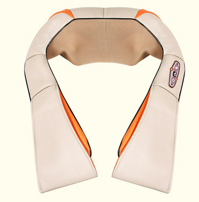 LUYAO LY-580A+1 shiatsu deep kneading heated Neck shoulder back body massager massage belt shawl massage machine - Korvel