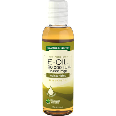 Nature's Truth E-Oil Skin Care Oil - Lemon Scented, 4 Oz