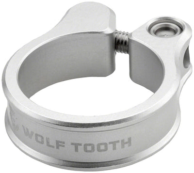 Abrazadera de Sillín Wolf Tooth - 36.4mm Bolt-On Plata Bruta