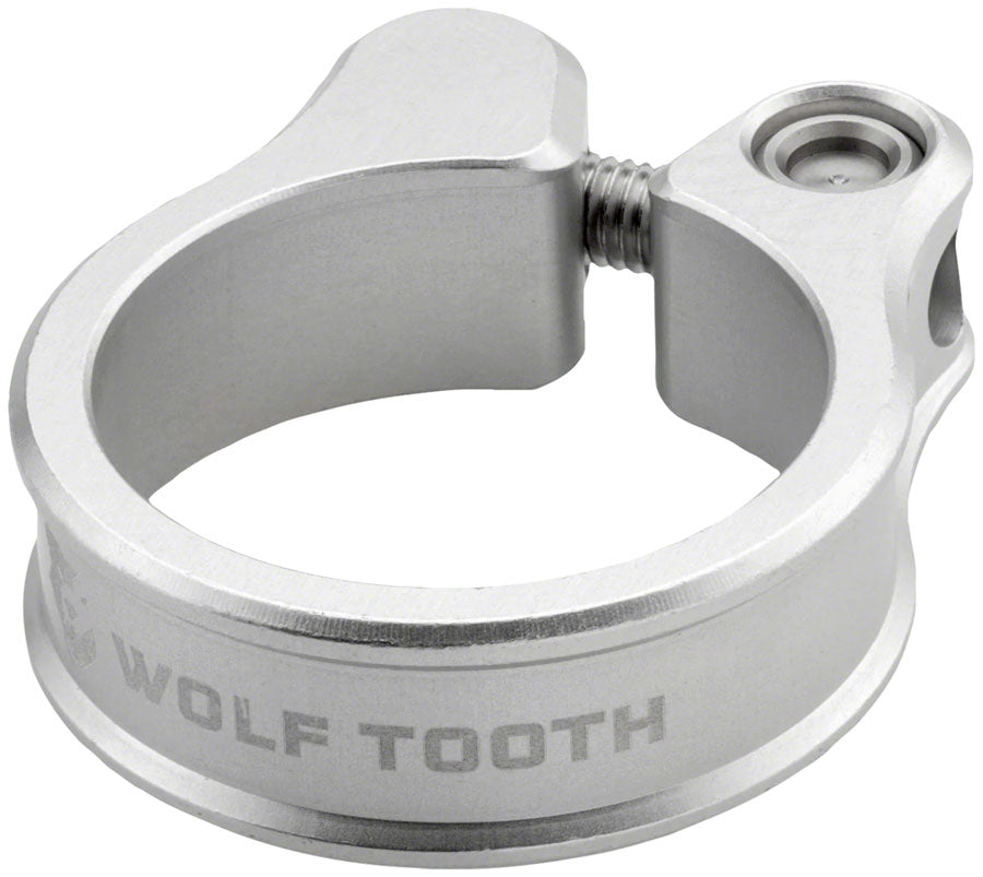Collier de tige de selle Wolf Tooth - 34,9 mm Bolt-On Argent brut