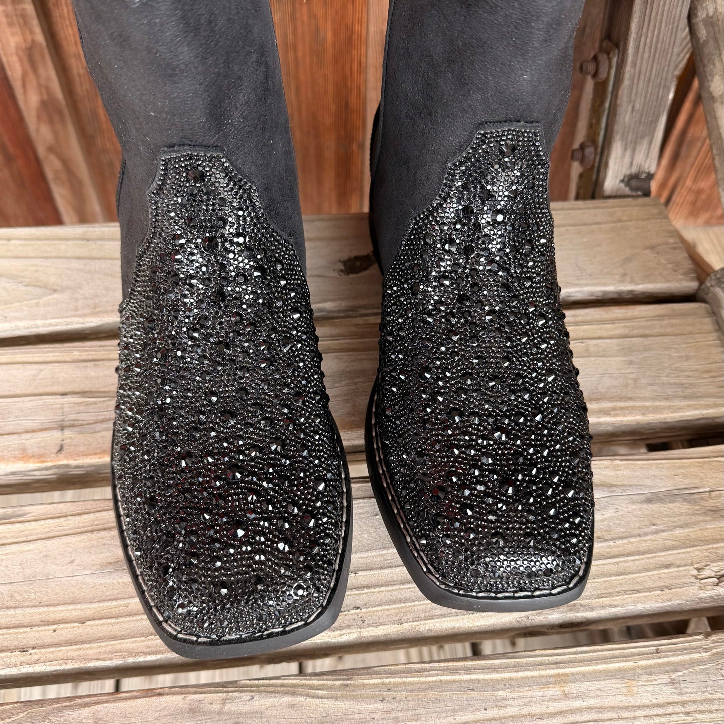 Roper Women's Black Rhinestone Boots - Stylish & Comfortable - Korvel