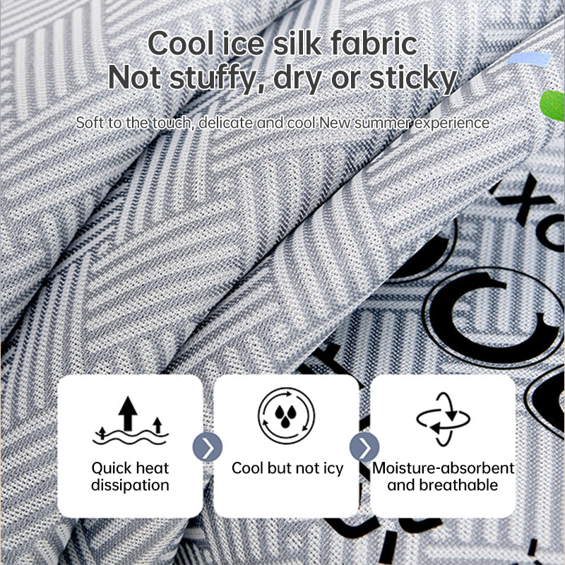 600D Carbon Fiber Summer Mat, Natural Ice Vine Cooling Mat, Can, Naked-sleep Cool Mattress, Pillowcase - Korvel