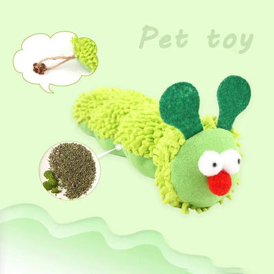 Caterpillar Catnip Chew Toy for Interactive Play