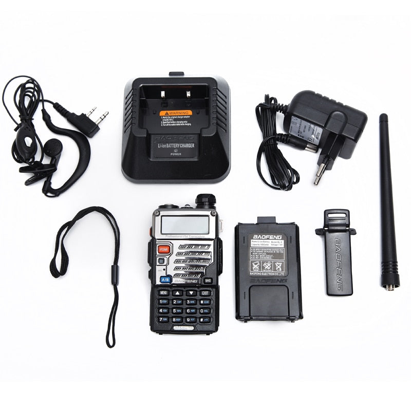BaoFeng UV-5RE 8W Powerful Walkie Talkie 10km Dual Band UV5RE 2 way Radio VOX Flashlight Long Range Portable Hunting Ham Radio - Korvel