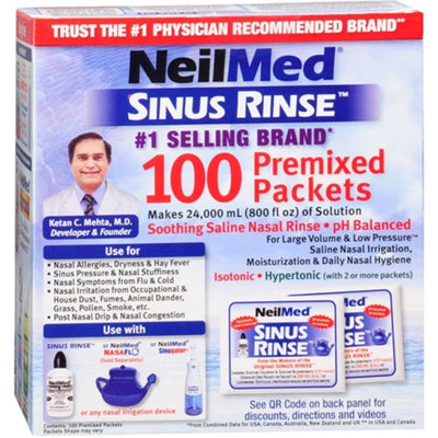 NeilMed Sinus Rinse Saline Nasal Rinse - Premixed Packets