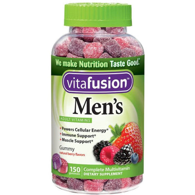 Gommes multivitaminées pour hommes Vitafusion - Soutien quotidien à la santé et à l'énergie