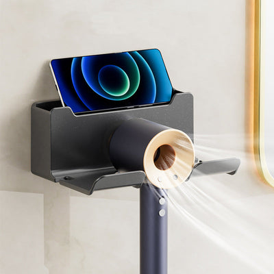 Wall-Mounted Hair Dryer Cover - No Holes Required