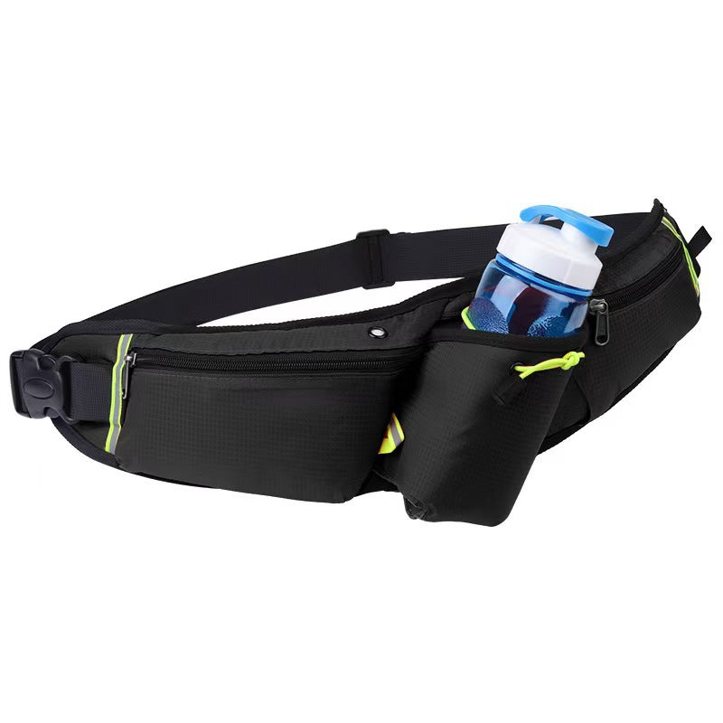 Sports Water Bottle Waist Bag Outdoor Sports Waist Bag Multi functional Fitness Running Mobile Waist Bag Outdoor Invisible Waist Bag - Korvel