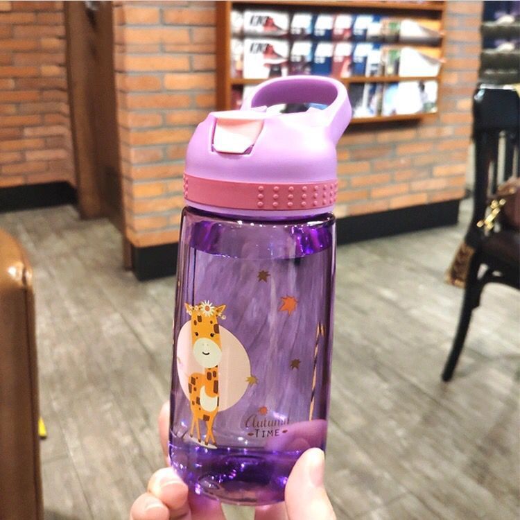 Botella de Agua Portátil para Bebés de Dibujos Animados