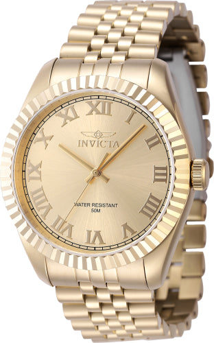 Reloj de Especialidad para Hombre Invicta - Esfera Dorada y Acero Inoxidable