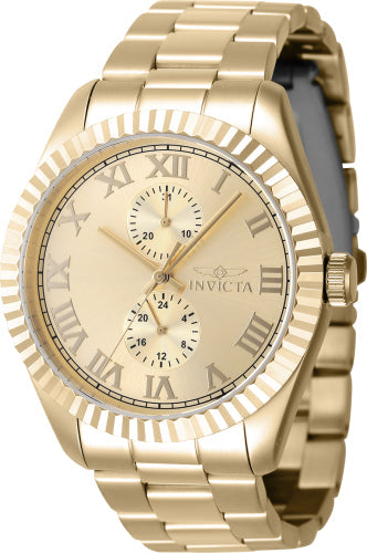 Invicta Men's Specialty Watch - Gold Dial & Stainless Steel