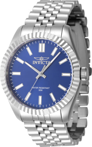 Invicta Men's Specialty Watch - Blue Dial Stainless Steel