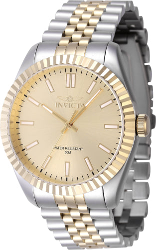 Invicta Men's Specialty Watch - Gold Dial & Stainless Steel