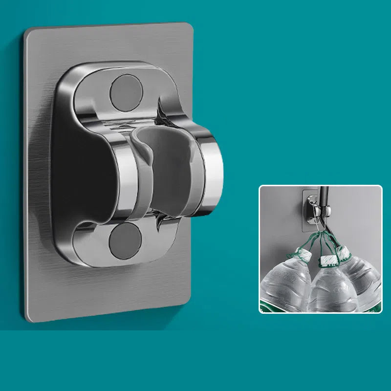 Shower base bracket bathroom no drilling adjustable suction cup mobile hook shower head rotating suction cup - Korvel