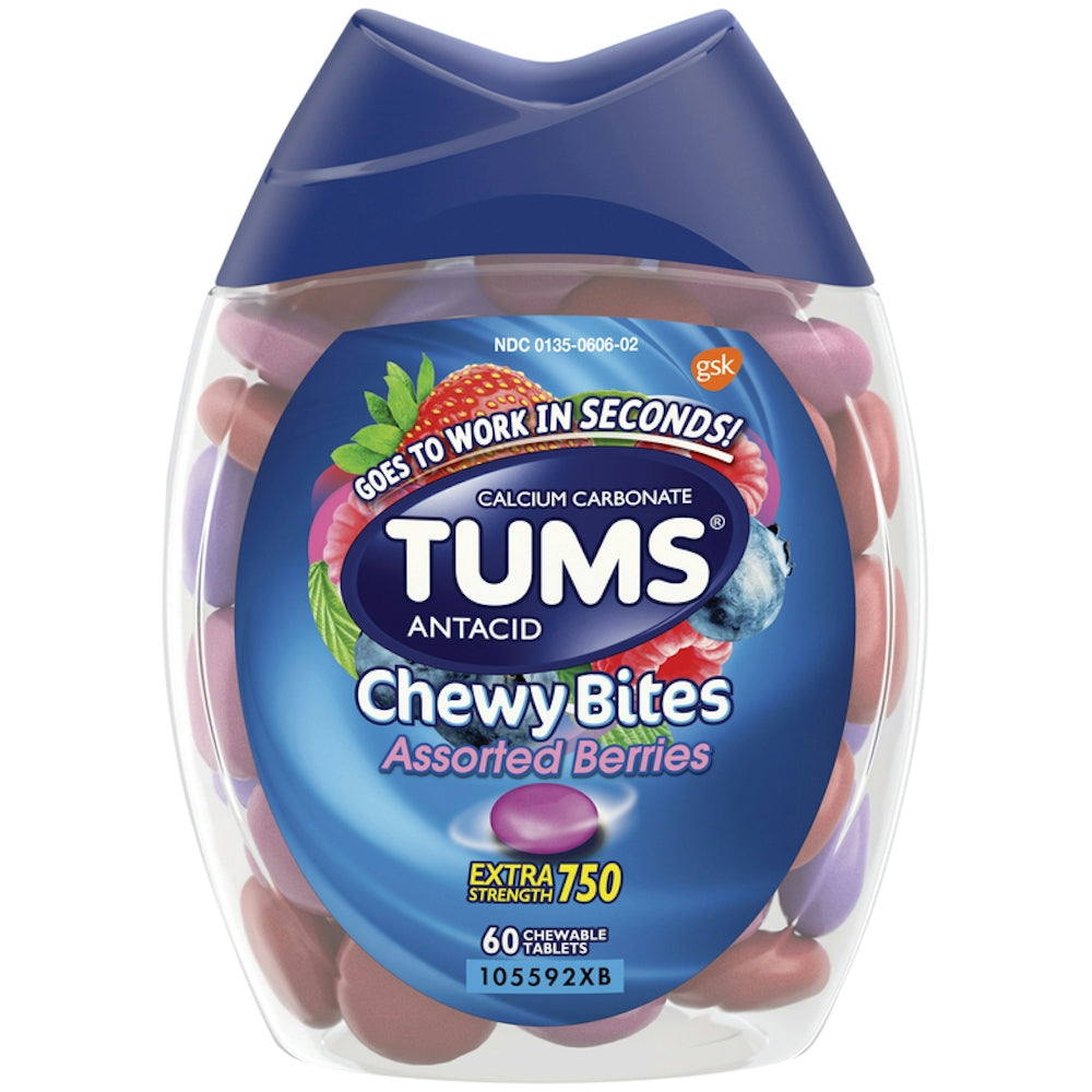 TUMS Chewy Bites Extra Strength 750 – Baies Assorties