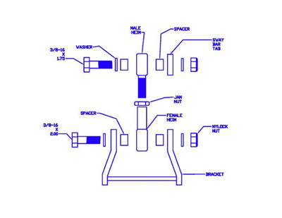 Progress Sway Bar Adapter Kit for Honda Civic (01-05)