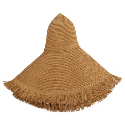 Big Brim Beach Sun Hat - Women's Woven Straw Hat