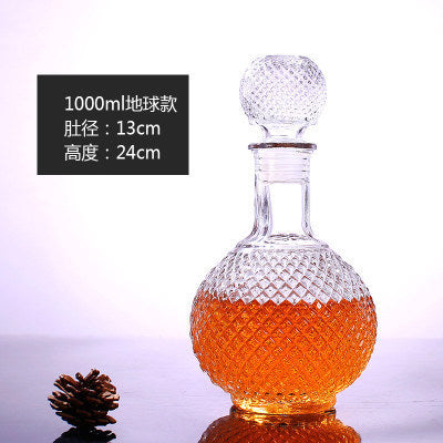 Elegant Glass Crystal Red Wine Decanter - 250ml, 500ml, 1000ml