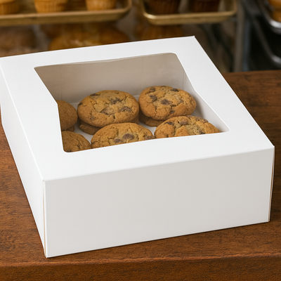 8x8x2.5" Window Bakery Box - Korvel