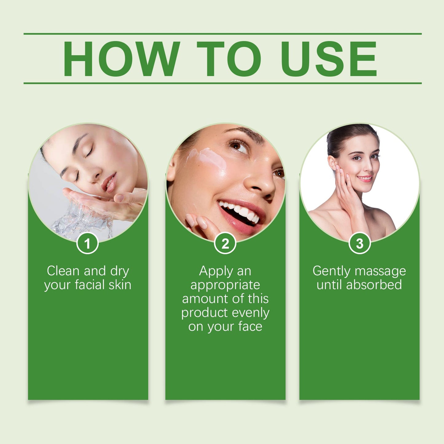 Green Tea Moisturizing Face Cream Gloss Oil Control Clean Balance Skin Moisturizing Moisturizing Skincare Set - Korvel