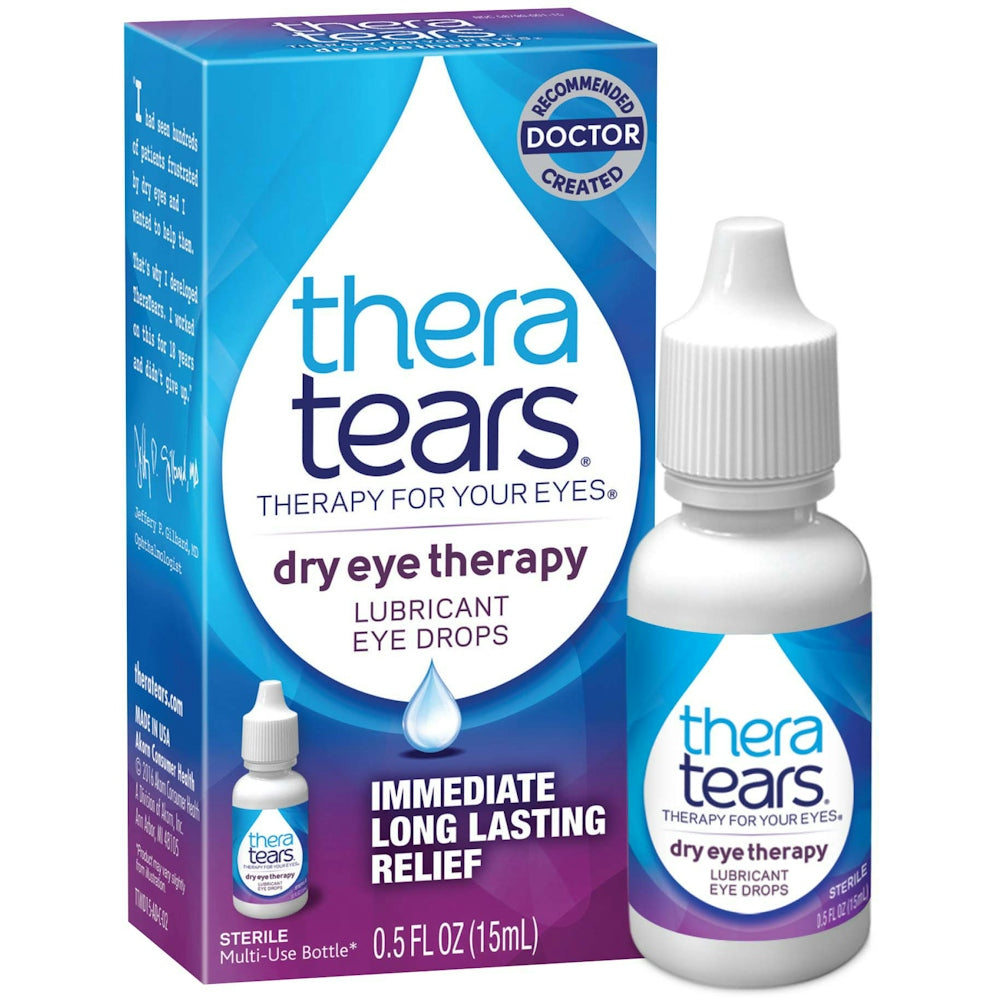 TheraTears Lubricant Eye Drops - 0.5 Fl Oz Multi-Use Bottle