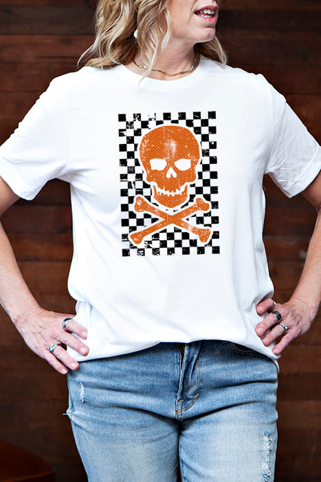 Checkered Skull 4876 T-Shirt