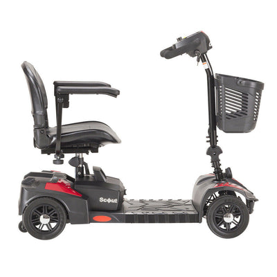 Drive Medical Scout Compact Travel Power Scooter - Red