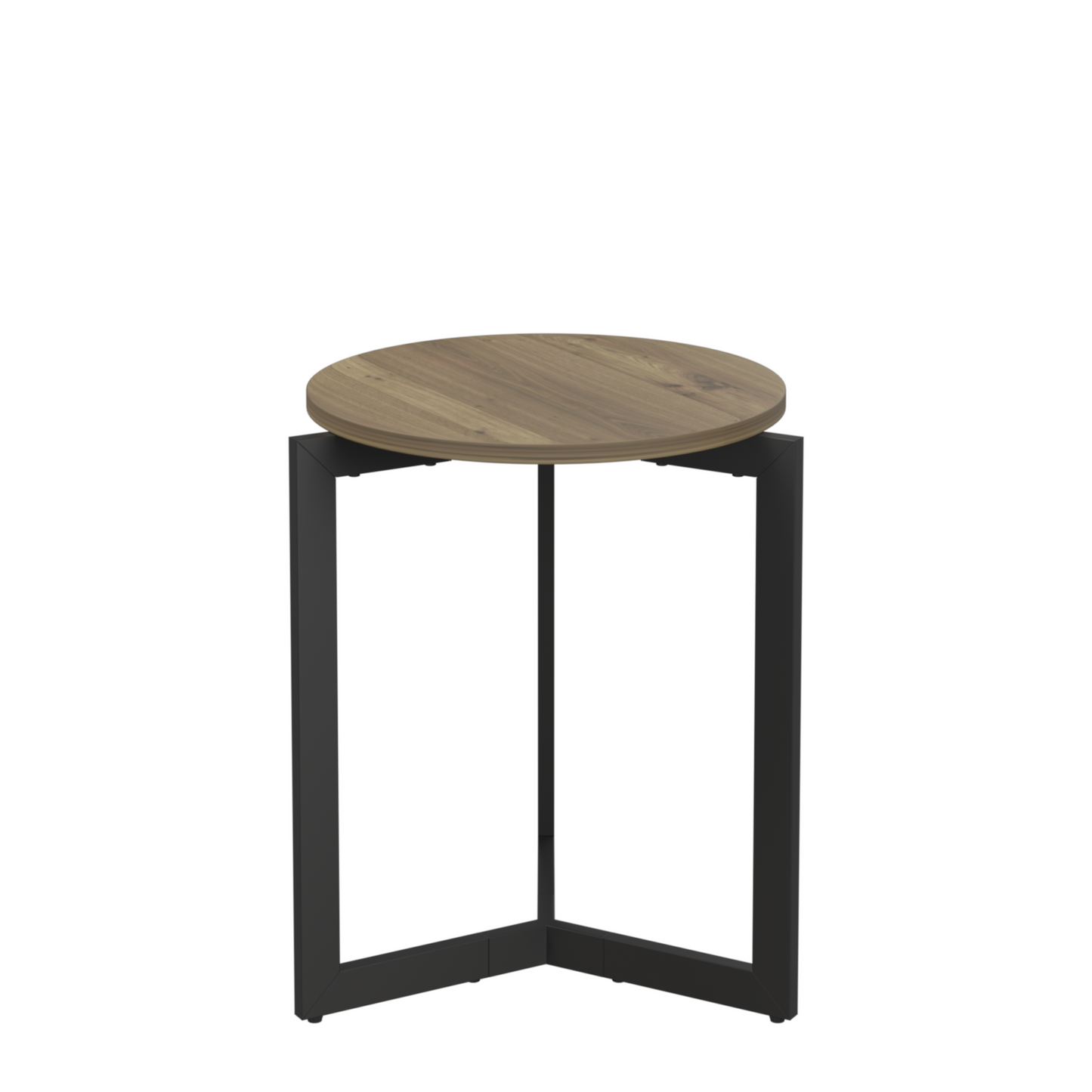 19.68''H Round Accent End Table with Sturdy Metal Frame
