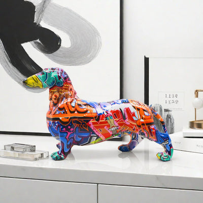 Modern minimalist sausage dog ornaments, creative home wine cabinet decorations, office desktop decorations, handicrafts - Korvel