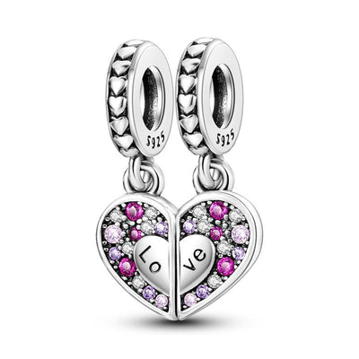 Family and Friendship Series Love Bead Pendant DIY Bracelet Necklace - Korvel